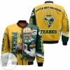 Aaron Rodgers 12 Green Bay Packers Nfl Season Champion Thanks Super Bowl Lv Bomber Jacket
