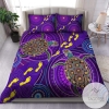 Aboriginal Purple Turtles Australia Indigenous Bedding Duvet Cover Bedding Set 2022