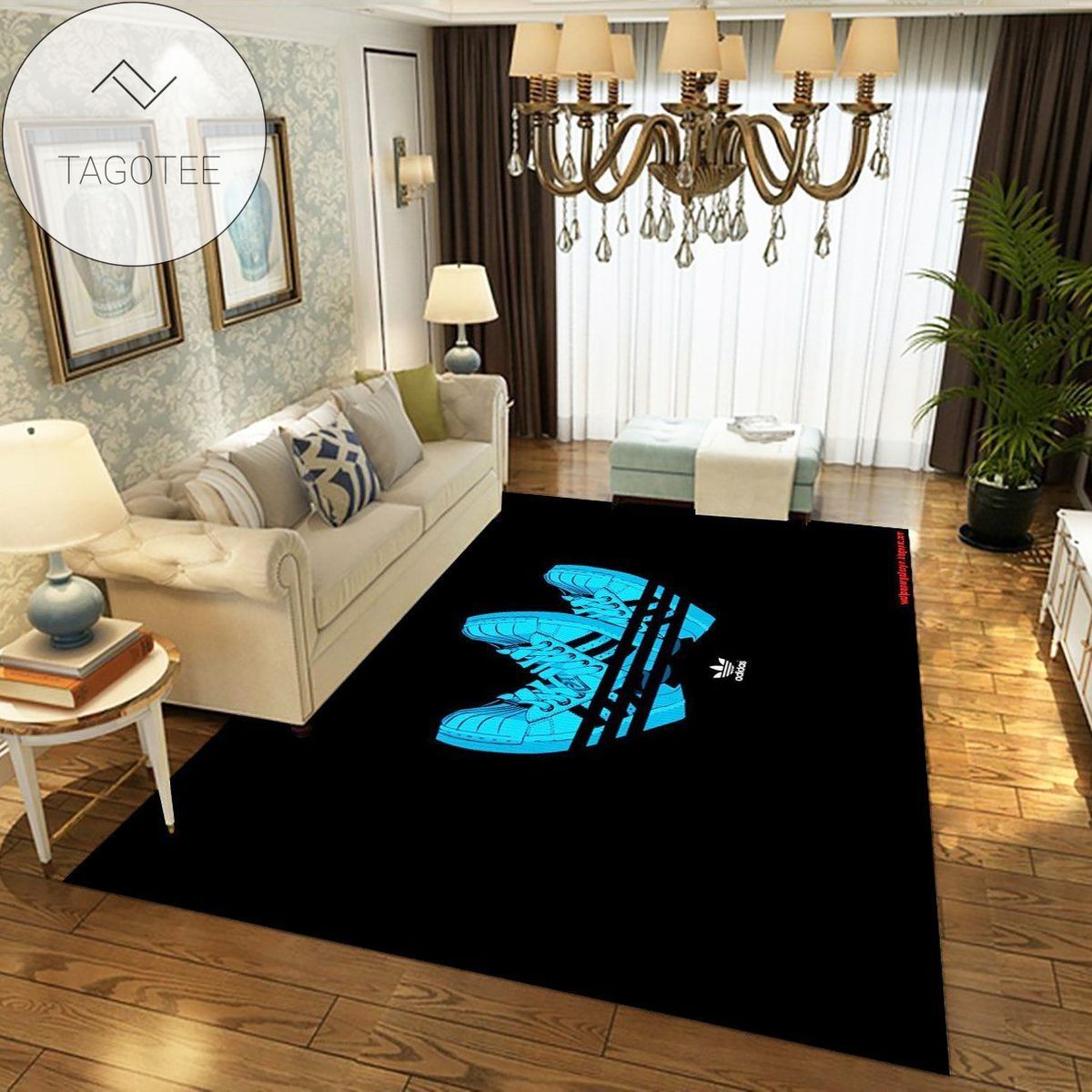 Adidas Luxury Brand 42 Area Rug Carpet Living Room And Bedroom Mat