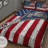 American Flag Zip Jeep Quilt Bed Sheets Spread Comforter Duvet Cover Bedding Sets 2022