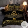 Ancient Egyptian Goddess Golden Bedding Comforter Set Duvet Cover Bedding Set 2022