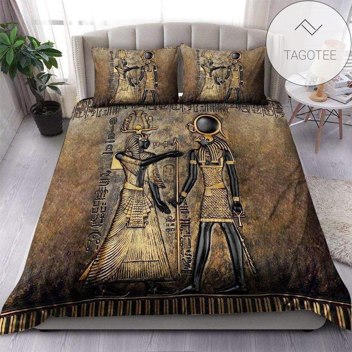 Ancient Egyptian Pharaoh And Horus Bedding Duvet Cover Bedding Set 2022