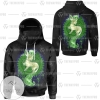 Anime Pokemon Leafeon Starry Custom Snood Hoodie With Mask