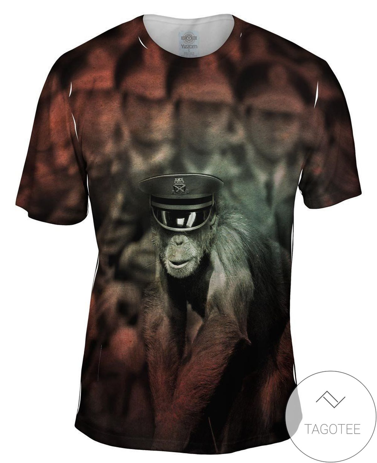 Army Chimp Mens All Over Print T-shirt