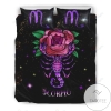 Astrology Scorpio Rose Galaxy Duvet Cover Bedding Set 2022