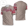 Atlanta Braves Mlb Grey Jersey Inspired Style 3d All Over Print T-shirt
