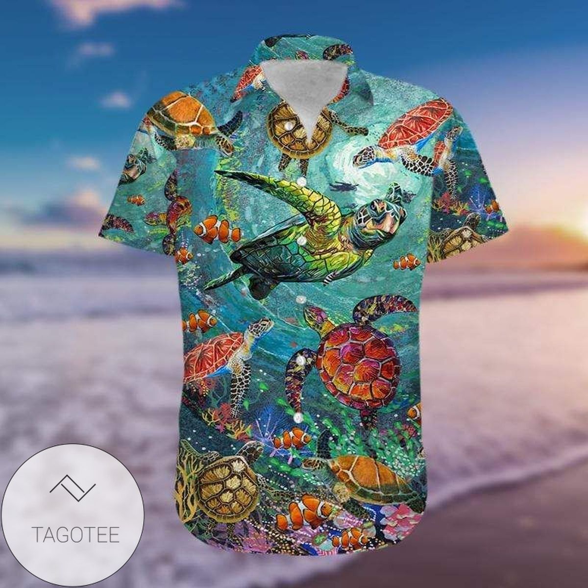 Awesome Turtle In The Ocean Hawaiian Aloha Shirts 51220h