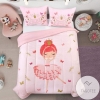 Ballerina Ballet Baby Girl Pink Dancing Bedding Duvet Cover Bedding Set 2022