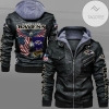 Baltimore Ravens NFL Eagle Men's Hooded Leather Jacket