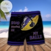 Baltimore Ravens Stop Staring At My Balls Funny Men Beach Shorts