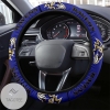 Baltimore Ravens Themed Custom NFL Steering Wheel Cover