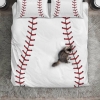 Baseball Simple White Duvet Cover Bedding Set 2022