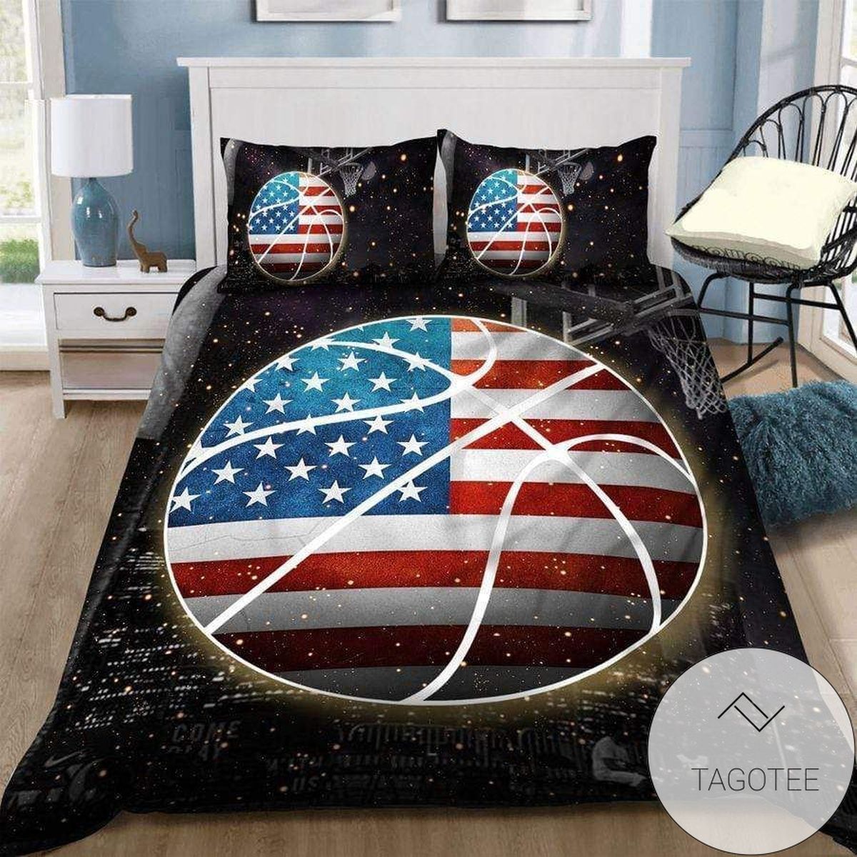 Basketball Flag Ball Duvet Cover Bedding Set 2022