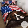 Beagle American Flag Bedding Set 2022