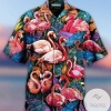 Beautiful Flamingo Tropical Unisex Hawaiian Aloha Shirts