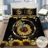 Beautiful Hippie Sunflower Turtle Duvet Cover Bedding Set 2022