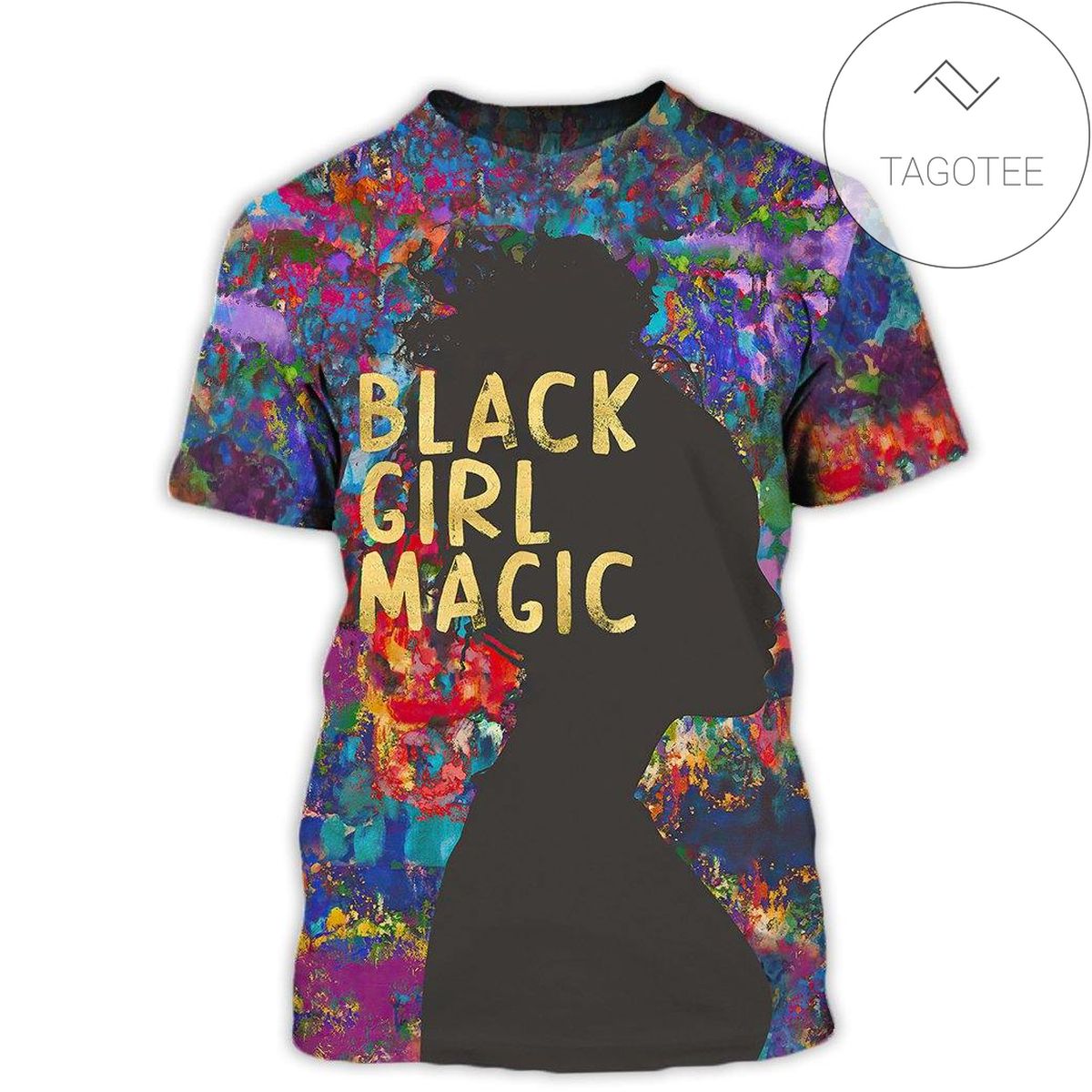 Black Girl Magic Multicolor Full Printed T-Shirt