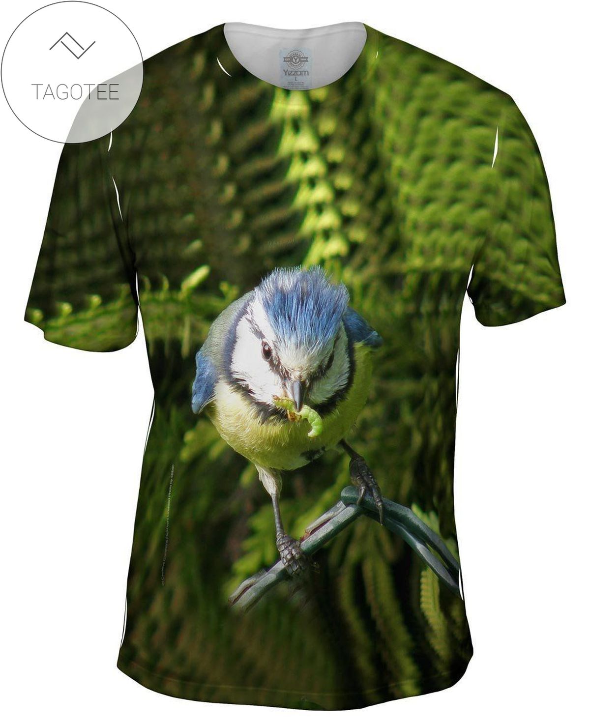 Blue Bird Bounce Mens All Over Print T-shirt