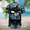 Blue Drum Tropical Hibiscus Hawaiian Aloha Shirts