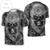 Boston Bruins Nhl Fan Skull 3d All Over Print T-shirt
