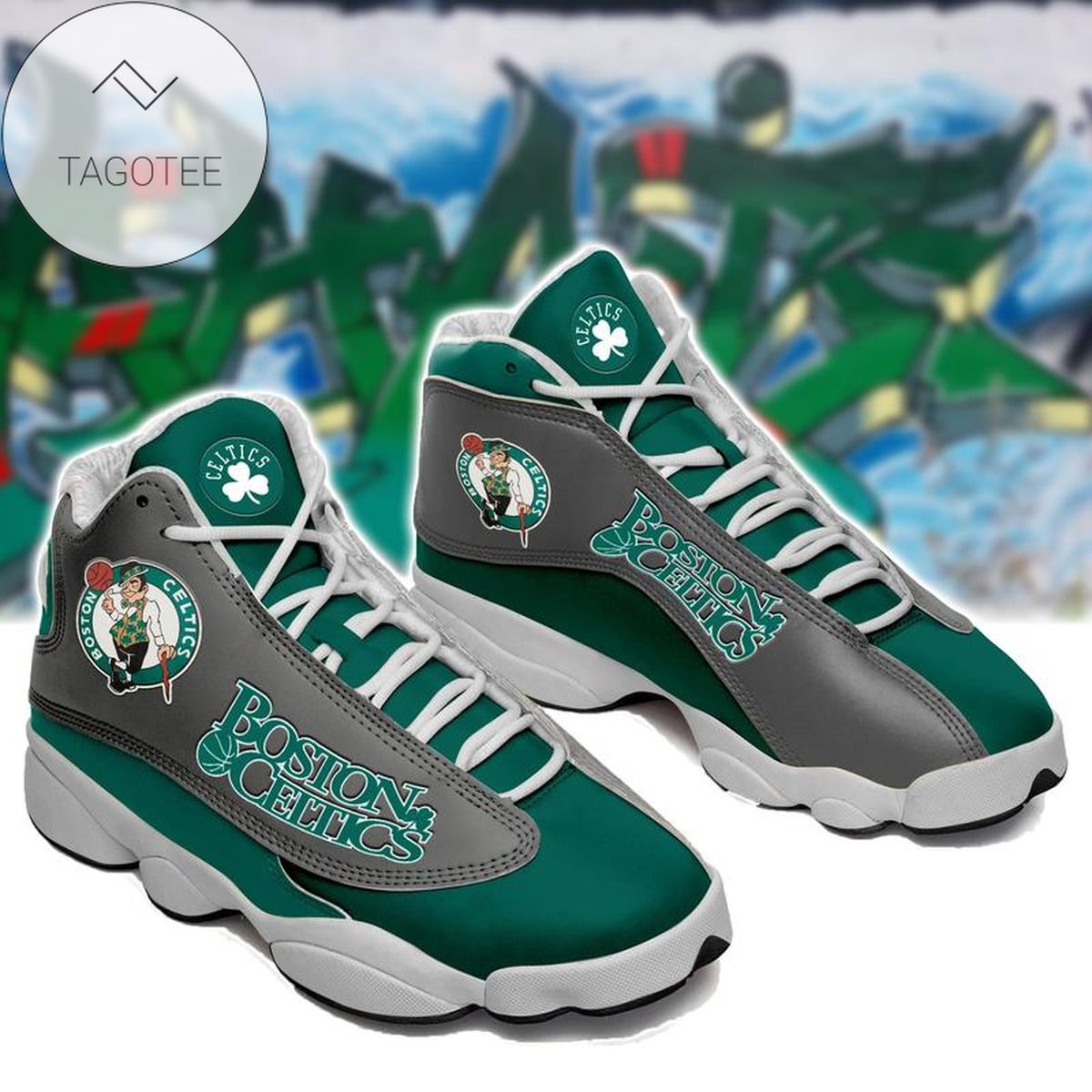 Boston Celtic Basketball Team Air Jordan 13 Shoes For Fan Sneakers