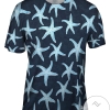Bouncy Starfish Dark Blue Mens All Over Print T-shirt
