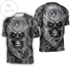 Brooklyn Nets Nba Fan Skull 3d All Over Print T-shirt