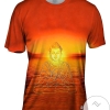 Buddha Deity Sunset Glow Mens All Over Print T-shirt