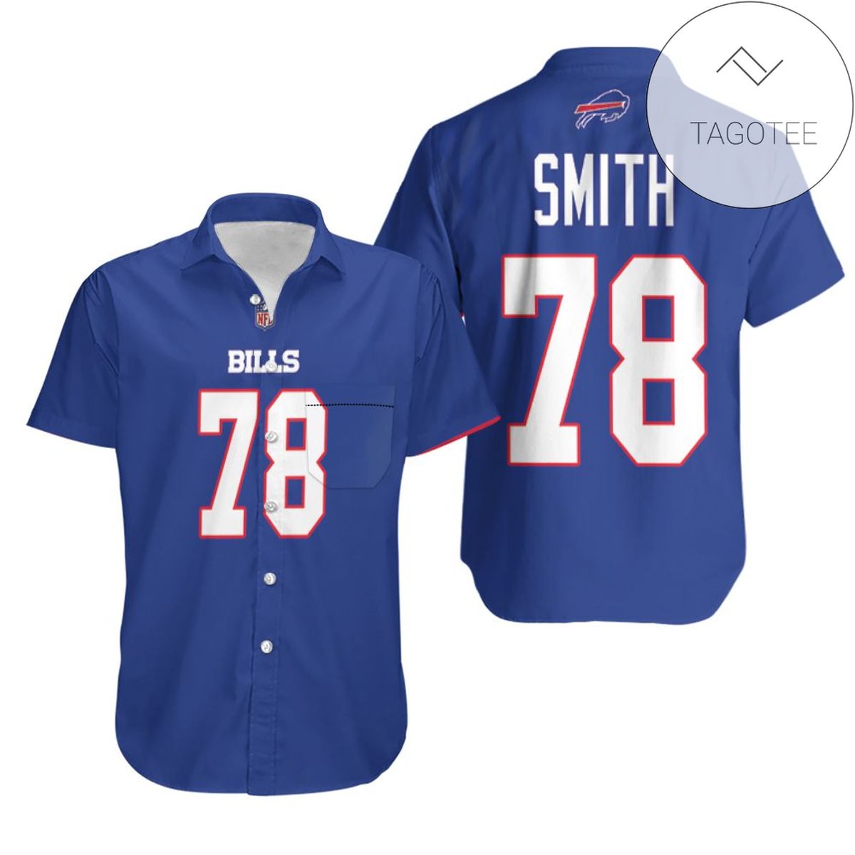 Buffalo Bills Bruce Smith #78 Nfl Legend Player American Football Game Royal 3d Designed Allover Gift For Bills Fans Authentic Hawaiian Shirt 2022