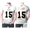 Buffalo Bills John Brown #15 Nfl White 100th Season Golden Edition Jersey Style Gift For Bills Fans All Over Print Polo Shirt