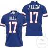 Buffalo Bills Josh Allen Game Royal Jersey Inspired Style All Over Print Polo Shirt