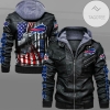 Buffalo Bills Proud American Flag Leather Jacket Zip Hoodie