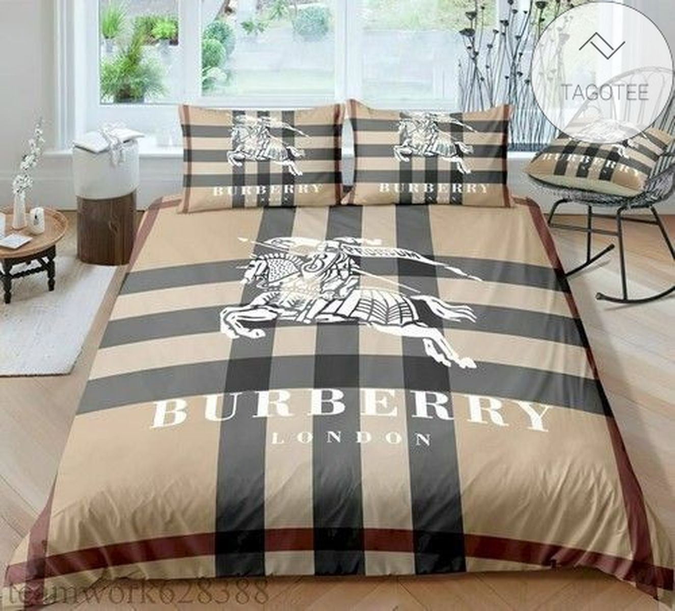 Burberry 04 Bedding Sets Duvet Cover Bedroom Luxury Brand Bedding Customized Bedroom 2022