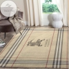 Burberry Logo Area Rugs Living Room Carpet Fn241224 Brands Fashion