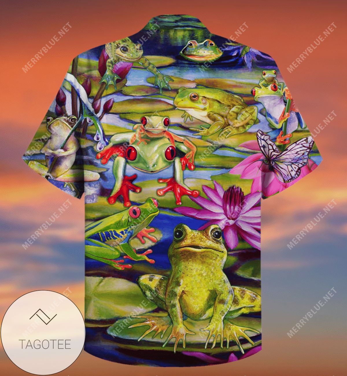 Buy Life Is Better With A Frog Unisex Hawaiian Shirt