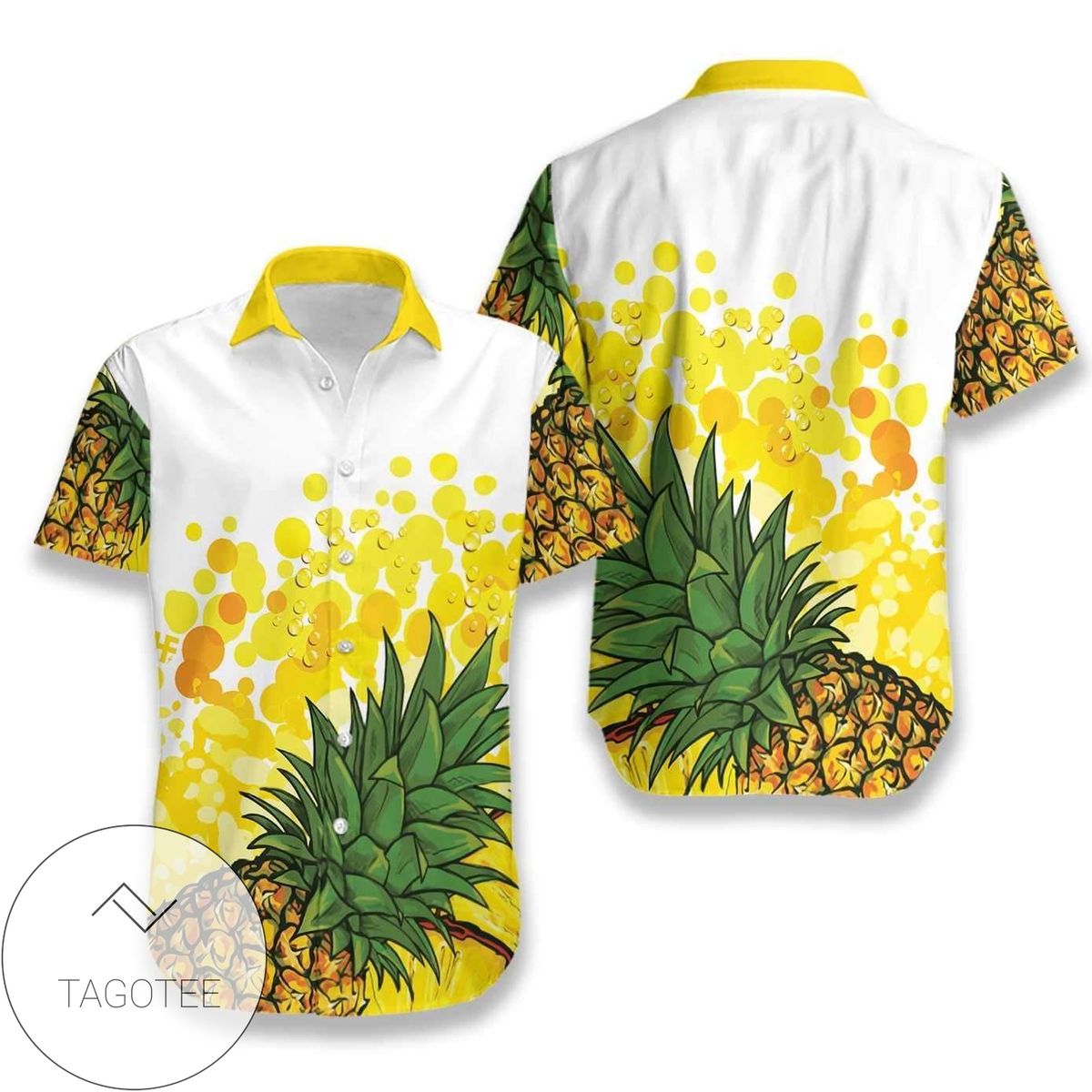 Buy Pineapple Pattern 2022 Authentic Hawaiian Shirts