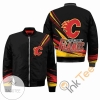 Calgary Flames NHL Black Apparel Best Christmas Gift For Fans Bomber Jacket