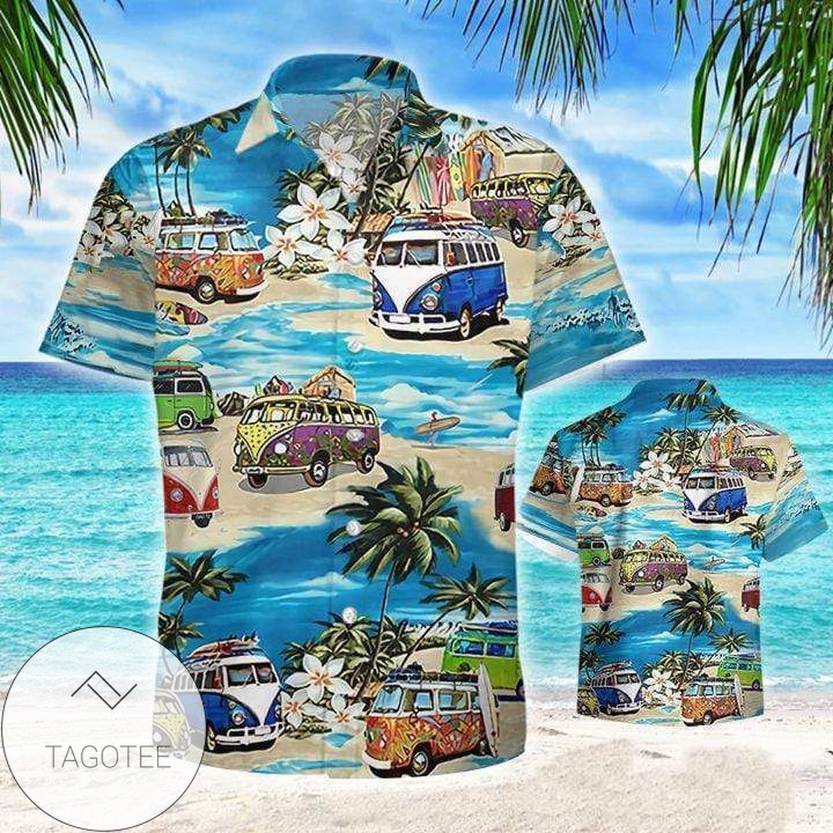 Camping Bus Island 2022 Authentic Hawaiian Shirts