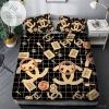 Chanel Tuhao Gold Bedding Sets Duvet Cover Luxury Brand Bedroom Sets C9 2022