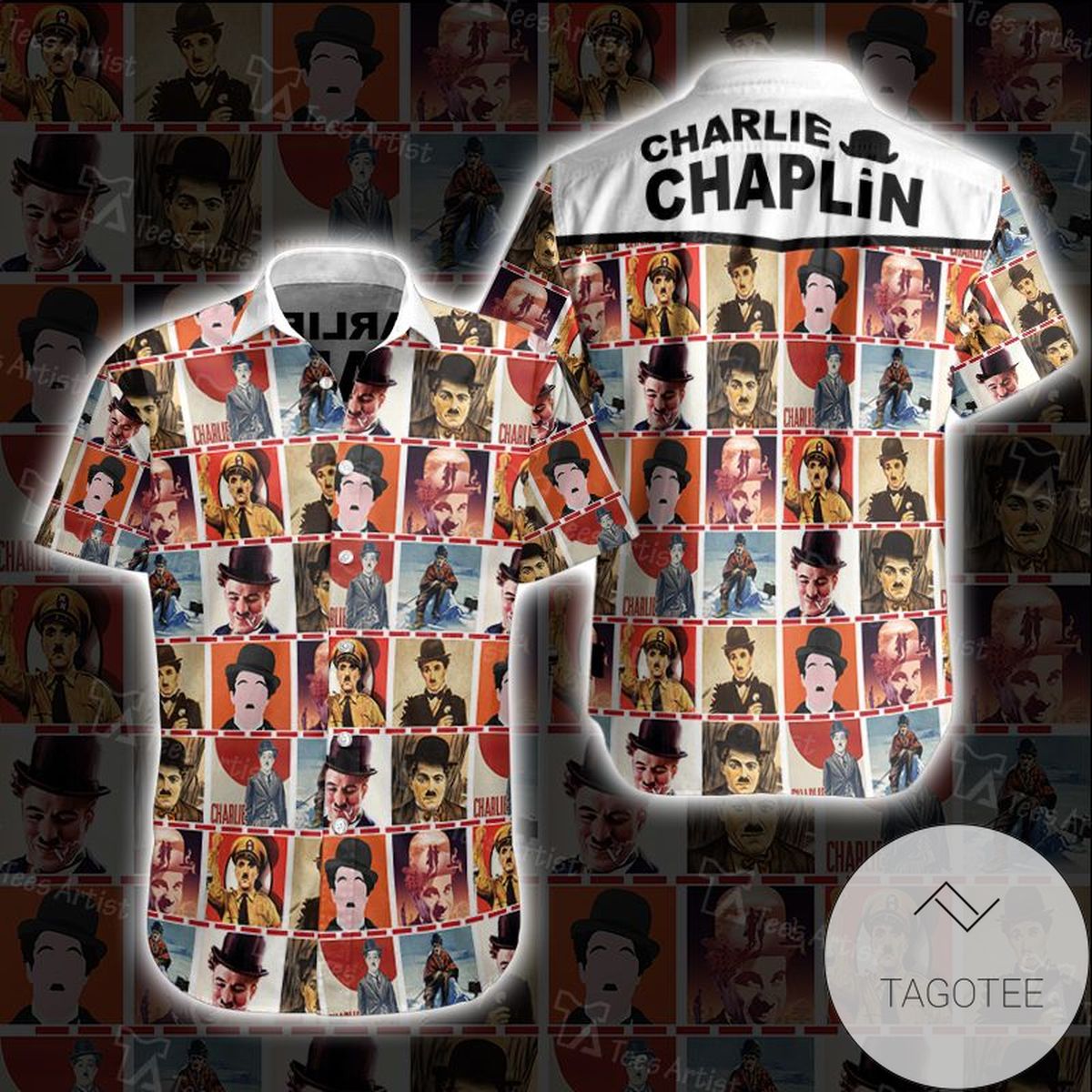 Charlie Chaplin Hawaii 3d Tshirt