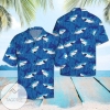 Check Out This Awesome Funny Blue Shark Summer Vibe Tropical Hawaiian Aloha Shirts
