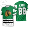 Chicago Blackhawks 88 Kane Jersey Inspired 3d All Over Print T-shirt