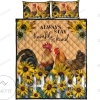 Chicken Always Stay Humble And Kind Quilt Bedding Set Bed Sheets Spread Comforter Duvet Cover Bedding Sets 2022