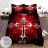 Christianity Silver Cross Bed Sheets Spread Comforter Duvet Cover Bedding Sets 2022
