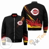 Cincinnati Reds MLB Black Apparel Best Christmas Gift For Fans Bomber Jacket