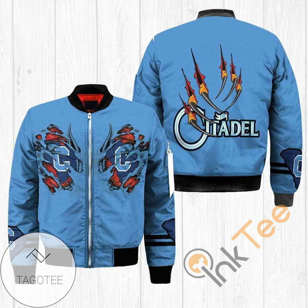 Citadel Bulldogs NCAA Claws Apparel Best Christmas Gift For Fans Bomber Jacket
