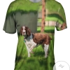 Cocker Spaniel Pointing Mens All Over Print T-shirt