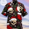 Cover Your Body With Amazing 2022 Authentic Hawaiian Shirts Creepy Skull Christmas