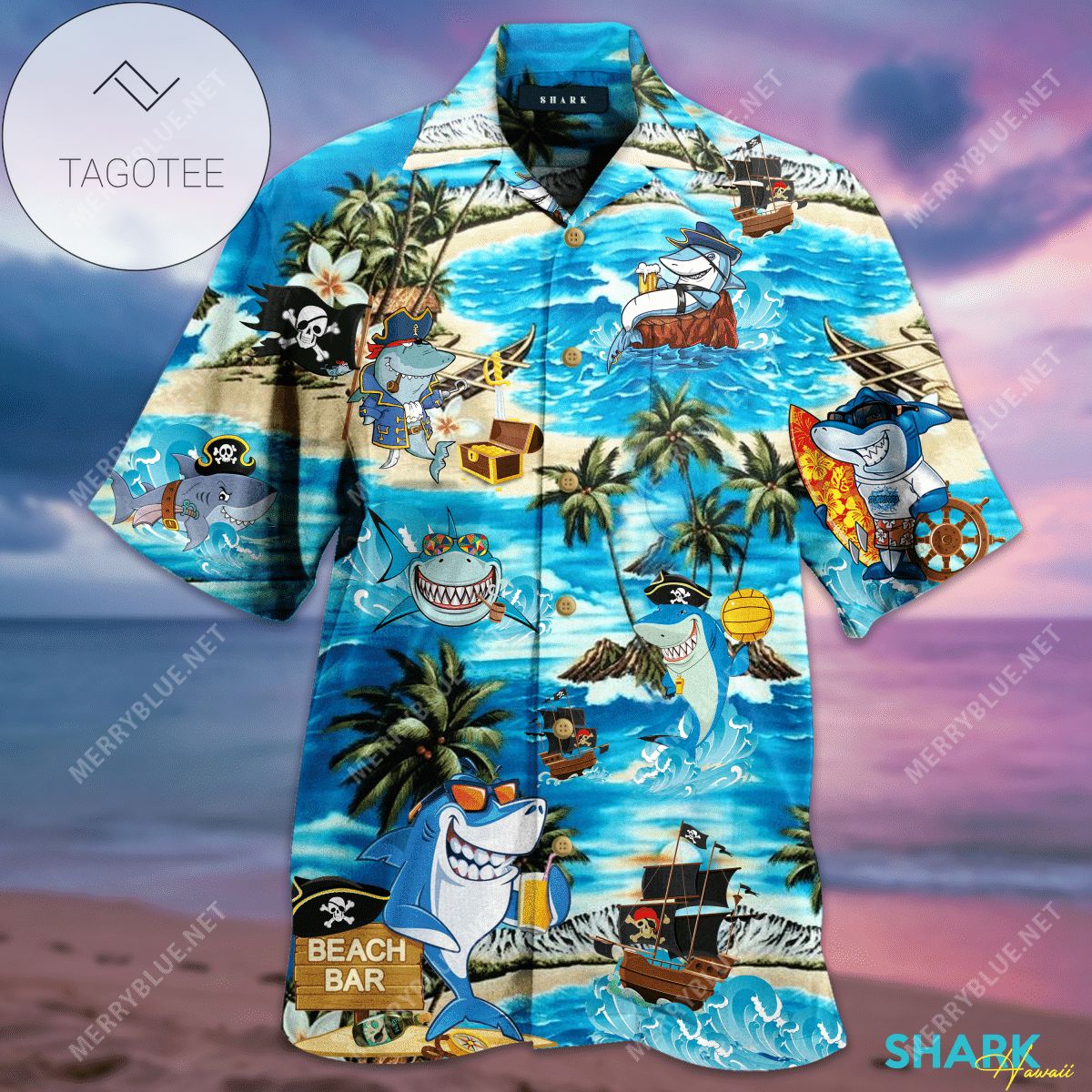 Cover Your Body With Amazing Amazing Pirate Shark Unisex Authentic Hawaiian Shirt 2022