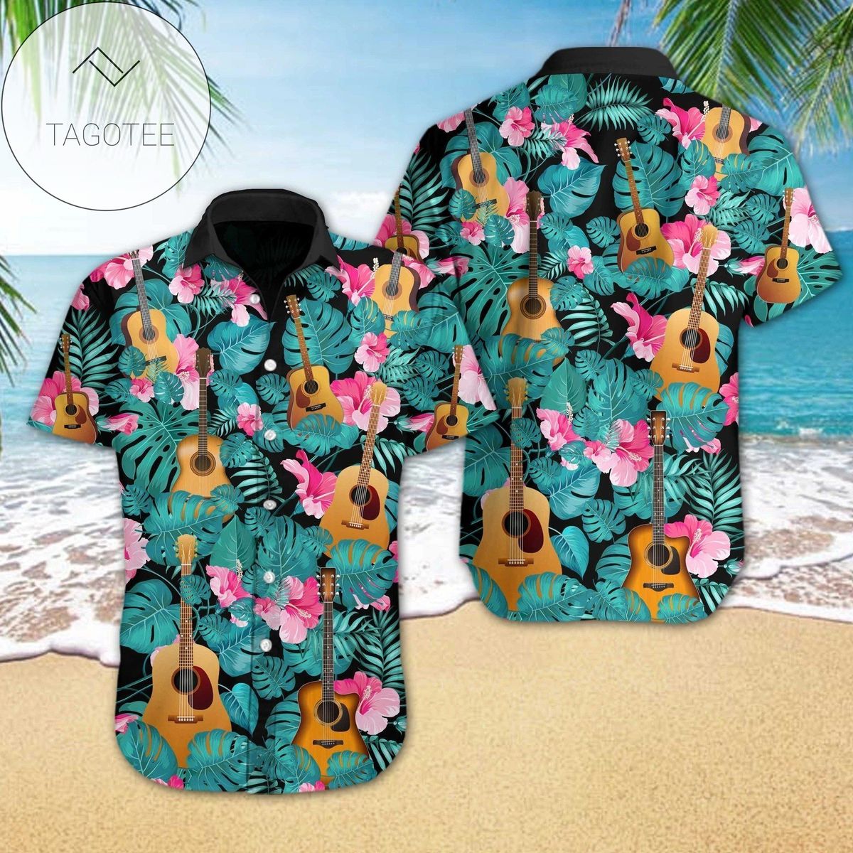 Cover Your Body With Amazing Guitar Tropical Authentic Hawaiian Shirt 2022